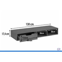 Armário Modulado Bancada 1 Gaveta 130cm Liga Canela Kappesberg