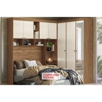Quarto Planejado Casal Lugano 7 Portas 1Esp Areia