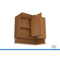 Armário Cozinha Aéreo Canto Liga 2 Portas Canela Kappesberg