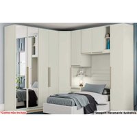 Quarto Planejado Solteiro Seletto 6 Peças QM11 Areia