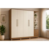 Guarda Roupa Solteiro 4 Ptas 5 Gav Pés T593 Of Whit Kappesberg
