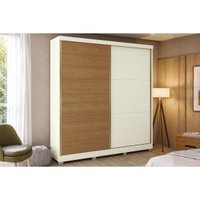 Guarda Roupa Solteiro 2 Ptas 6Gv Pés CB03T592 OffWh Kappesberg