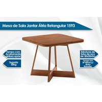 Mesa Sala 1593 + 4 Cad Neo Rose/Caramelo Carraro