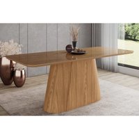 Mesa Cozinha Olivia Madeirado/Vidro 200x90cm Nature Henn