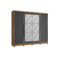 Guarda Roupa Solteiro 4P 3G Esp Pé CB01T590 OffWhite Kappesberg