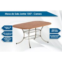 Mesa Sala 1547 + 6 Cad 1736 Rose/Areia Carraro
