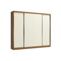 Guarda Roupa Solteiro 4 Portas 4 Gavs T590 Off White Kappesberg