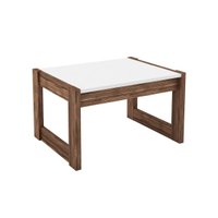 Mesa Lateral Sala AZ1022 Madeirado Branco/Nogal TecnoMobili