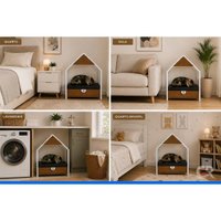 Caminha Colchão Pet p/ Cão e Gato Casa LI054 Branco Kappesberg