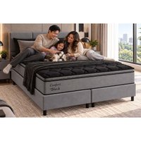Cama Box CRC Solteiro+Colchão Ortopédico Confort Ortobom 88