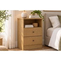 Mesa Cabeceira Irlanda c/2Gavetas 1Nicho Genialflex Cinamomo