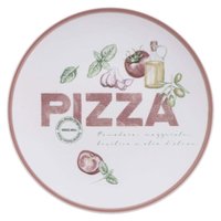 Jogo 12 Pratos Raso 25cm em Porcelana Decorada para Servir P