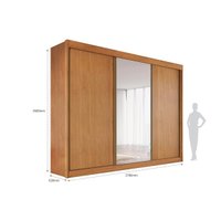 Guarda Roupa Solteiro 3 Ptas 1 Esp 8 Gavs Chicago Cac Conquista