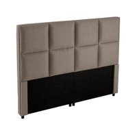 Cabeceira Cama Box Casal Kappesberg Cloud Linho Fendi 160cm