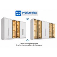 Guarda Roupa Modulado 6 Ptas 4Vd 4G Linea N. Horizonte Cinam
