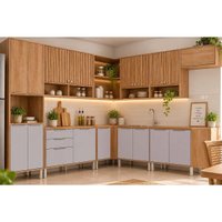 Cozinha Completa 10 Peças Divina C612 Cinamomo/Off White MGM