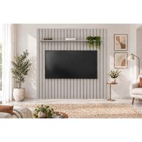 Painel Home p/ TV 85 Pol Pratic LED 250cm Bali DJ Móveis