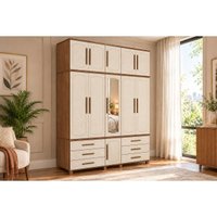 Guarda Roupa Casal 11 Portas Esp 6Gv Londres Areia S. Andirá