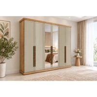 Guarda Roupa Casal 6 Portas 2Esp 6G Capri Ced/Sal Carraro