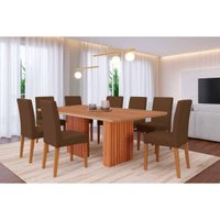 Mesa Sala Ester 210 + 8 Cad Maia Cinamomo Cimol