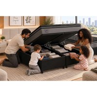 Cama Box Baú CRC Solteiro+Colchão Anatômico Ortopédico Confort Ortobom