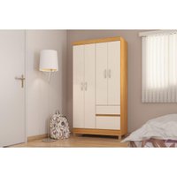 Guarda Roupa 4 Portas 2 Gv Lotus Demóbile Off White