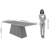 Mesa Sala Helena 210 + 8 Cad Maia Cinamomo Cimol