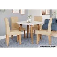 Mesa Sala Dani 109 + 4 Cad Maia Nature/Bege Cimol