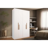 Guarda Roupa 4 Portas 2 Gavs PH1805 Herval Branco