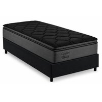 Cama Box CRC Solteiro+Colchão Anatômico Ortopédico Confort Ortobom 88