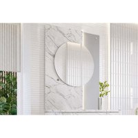 Espelho Quarto Decorativo Londres Orgânico MGM Platina