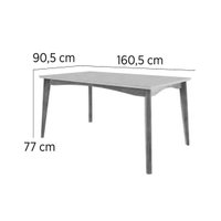 Mesa Sala Monalisa 160 +6 Cad Marquesa Mel Nesher