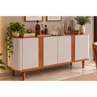 Aparador Sala Eva c/4 Portas 153cm Cinamomo Cimol