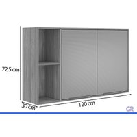 Armário Cozinha Plena 2 Portas 120cm Nude Demóbile