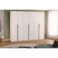 Guarda Roupa Solteiro 6 Portas 4 Gav PH1807 Carvalho/Off Herval
