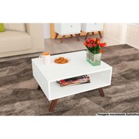 Mesa Lateral Sala RT3020 c/1 Nicho Branco Movelbento