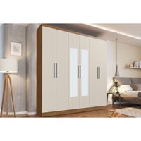 Guarda Roupa Solteiro 6 Portas 2 Esp 3Gv PH1127 Carvalho Herval