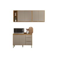 Cozinha Modulada 3 Peças Plena CZ468 Cinamon/Nude Demóbile