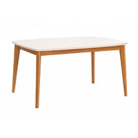 Mesa Cozinha Condessa Madeira/Vidro 120cm Eucalipto/Of Nesher