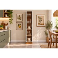 Paneleiro Cozinha Modulado Liga 1 Porta Vidro Canela Kappesberg