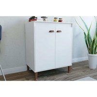 Gabinete Cozinha Modulado c/Tampo Torino 2Portas 70cm Branco Movelbento