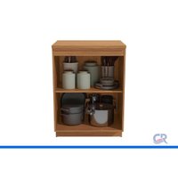 Balcão Cozinha Modulado Liga 1 Porta 65cm Canela Kappesberg