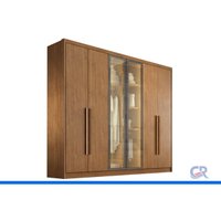 Guarda Roupa Modulado Casal 6 Ptas 2Vd 8G Linea Cinam N. Horizonte