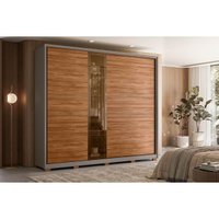 Guarda Roupa Solteiro 2 Portas 1V 6G Pés Authentic Nog Demóbile