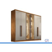Guarda Roupa Modulado Casal 6 Ptas 2Vd 6G Linea Fendi N. Horizonte