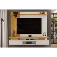Painel Sala Estar p/ TV 65 Pol Leoni 180cm Bali/Cedro DJ Móveis
