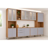 Cozinha Modulada 6 Peças Brilhante C573 Cinamomo/Platina MGM