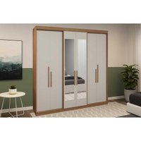 Guarda Roupa Solteiro 6 Portas 2 Esp 2Gv PH1804 Carvalho Herval