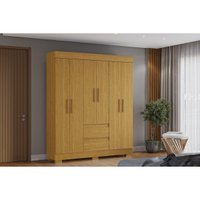 Guarda Roupa Solteiro 6 Portas 2 Gavs Maya Cinamomo ACP