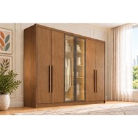 Guarda Roupa Modulado Casal 6 Ptas 2Vd 4G Linea Cinam N. Horizonte